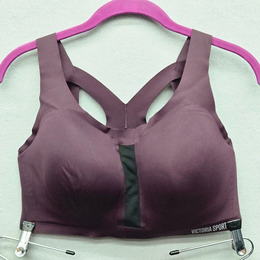 Victoria Sport Angel Max Sports Bra 34DDD Plum Purple High Impact Fitness EUC